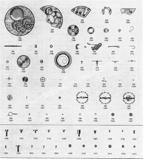 omega watch spare parts